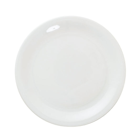 Great White Porcelain Round Narrow Rim Plate 28cm Pack of 6