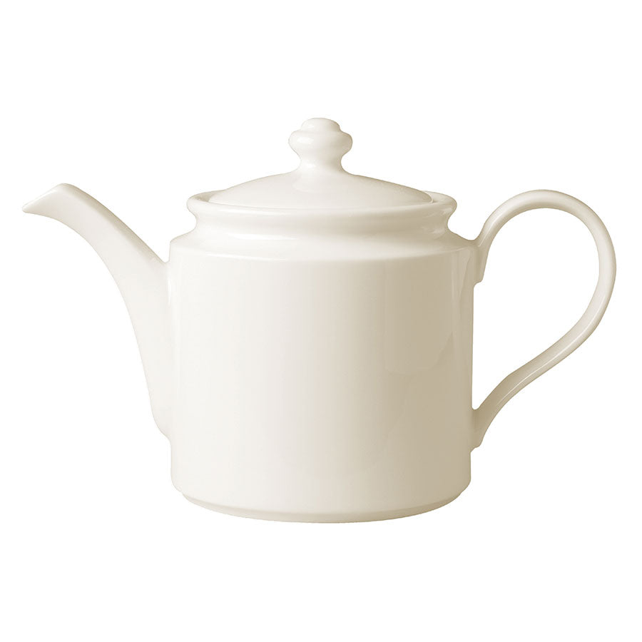 Rak Banquet Vitrified Porcelain White Teapot & Lid 100cl 33.8oz Pack of 4