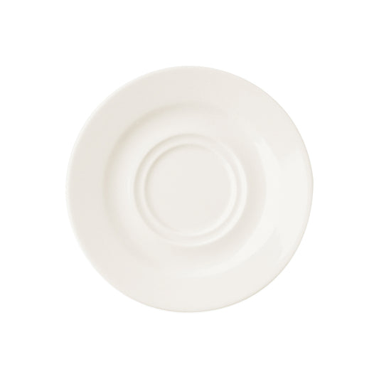 Rak Banquet Vitrified Porcelain White Round Saucer 17cm Pack of 12