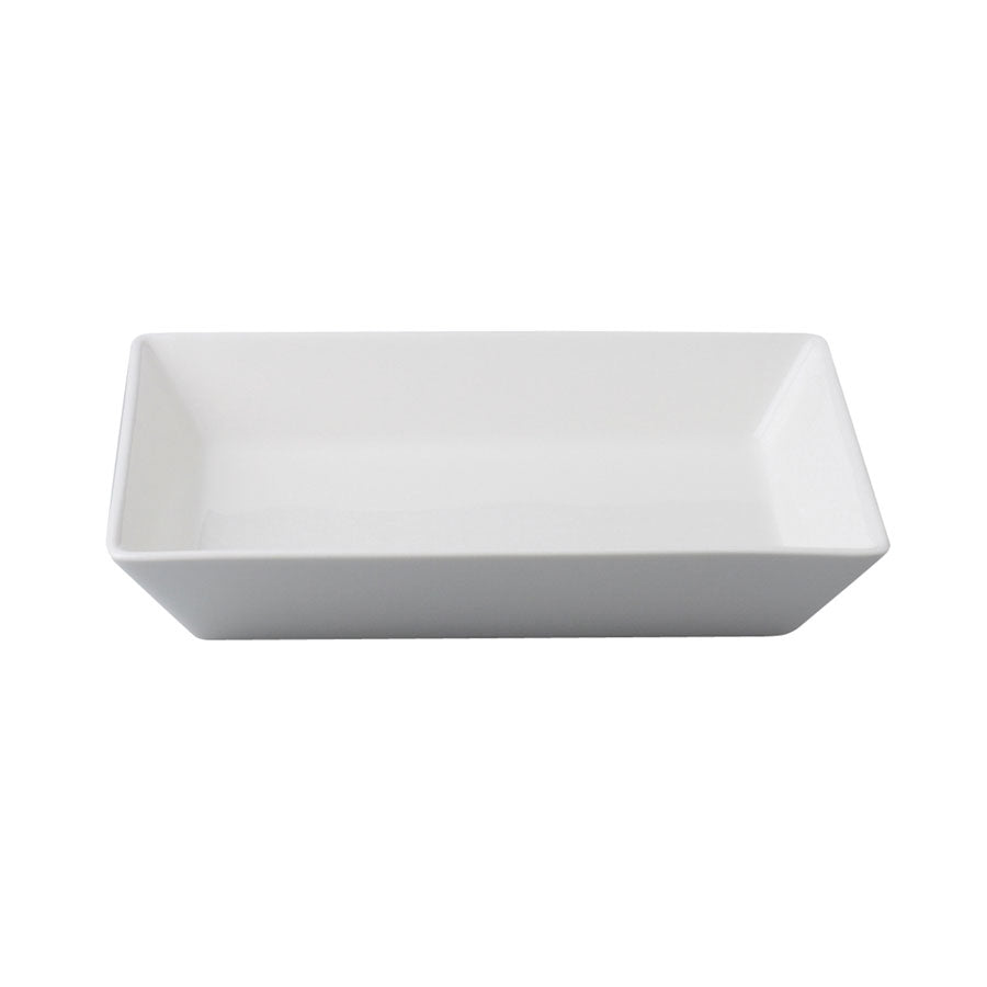 Rak Allspice Saffron Vitrified Porcelain White Rectangular Bowl 19x14.5cm 50cl 16.9oz Pack of 6