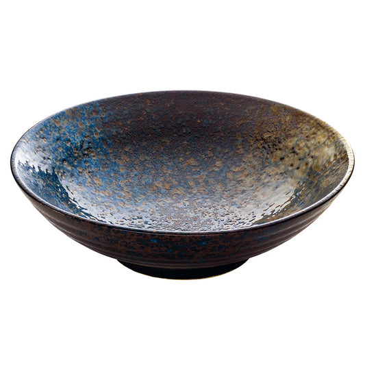 Playground Sea Stoneware Round Flat Bowl 15cm 35cl Pack of 6