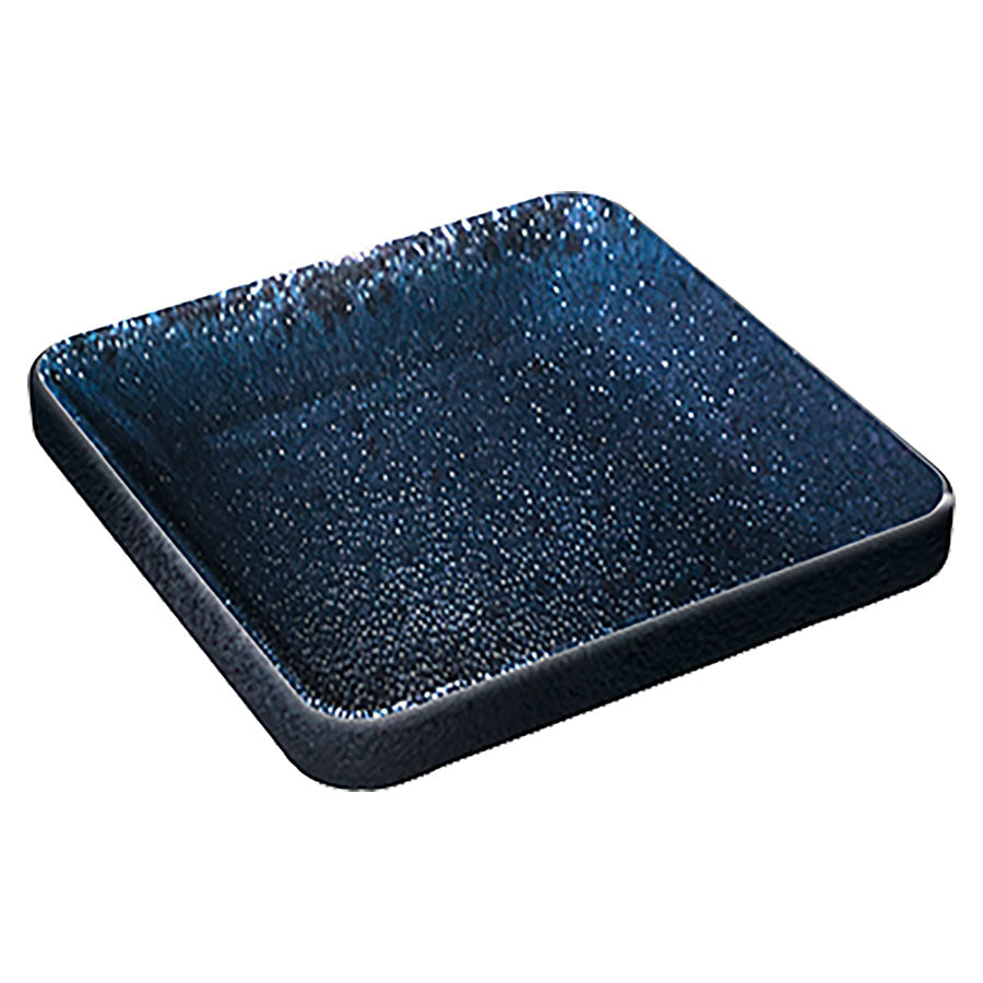 Playground Nara Stoneware Black Square Flat Dish 9cm 8cl Pack of 6