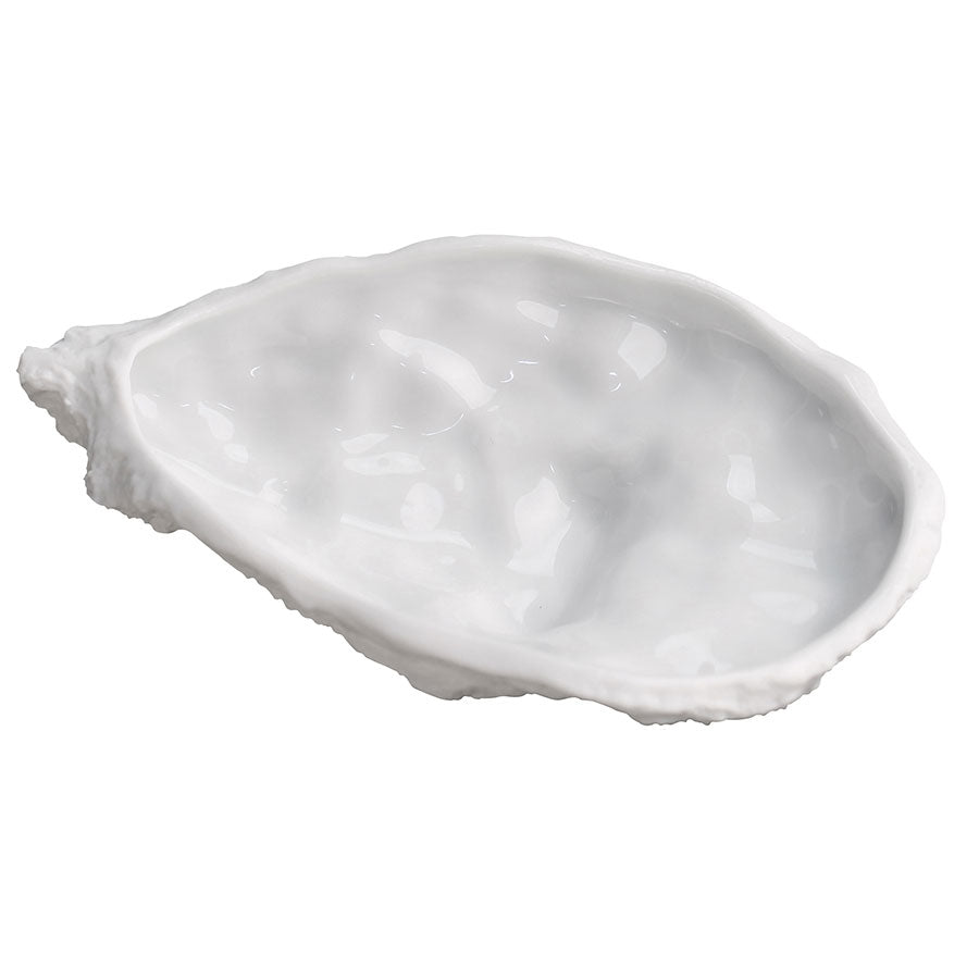 Pordamsa Mediterranean Textures Porcelain Gloss/Matte White Oyster Grill Bowl 12cm 30ml Pack of 6