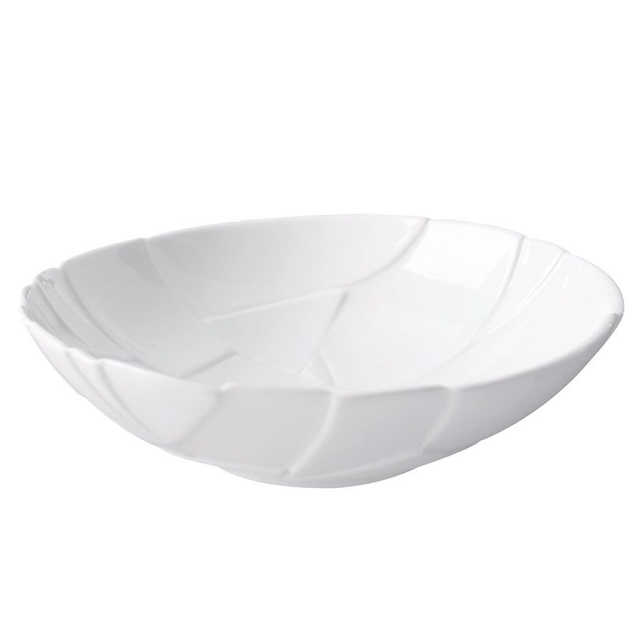 Pordamsa Trencadis Porcelain Gloss/Matte White Round Individual Bowl 17cm 400ml Pack of 4