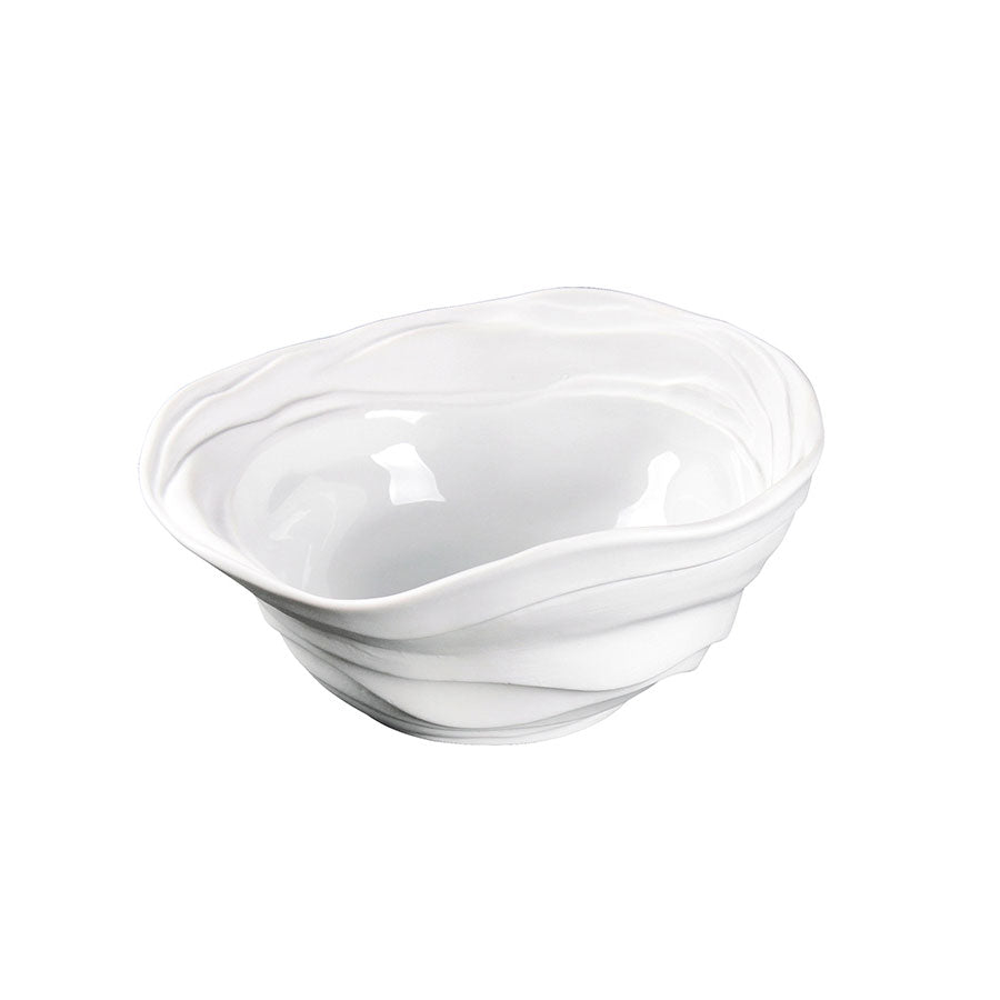 Pordamsa Barcelona Porcelain Gloss/Matte White Organic Bowl 17cm 350ml Pack of 3