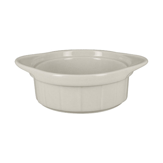 Rak Chef's Fusion Vitrified Porcelain White Round Ramekin With Grooves 9x6.5cm 20.5cl Pack of 12