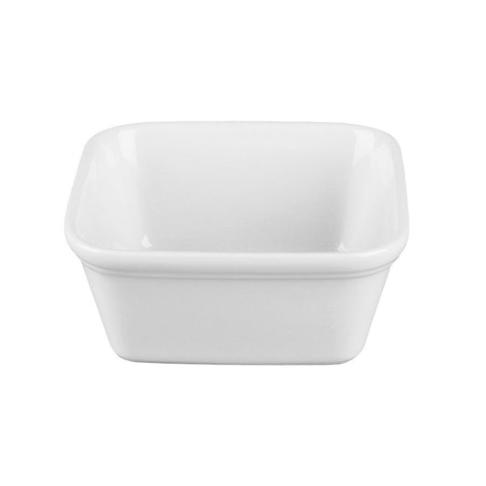 Churchill Cookware Vitrified Porcelain White Square Stackable Pie Dish 12cm 45cl 15.8oz Pack of 12