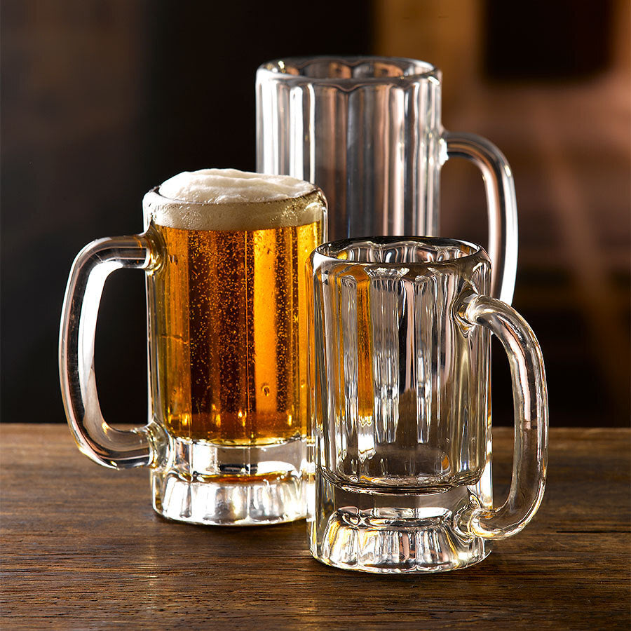 Onis Paneled Toughened Beer Mug 10oz 29cl Pack of 12