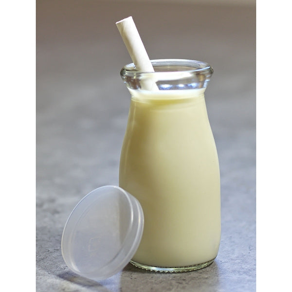 Mini Glass Milk Bottle 12cl Pack of 6