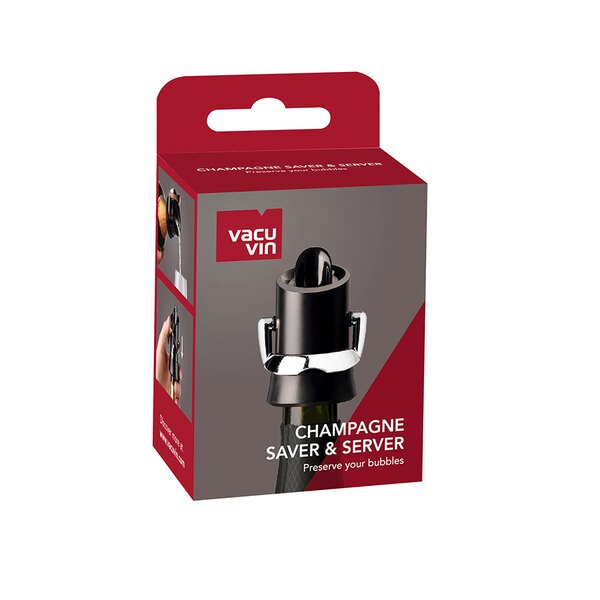 Vacuvin Champagne Resealer Black Pack of 6