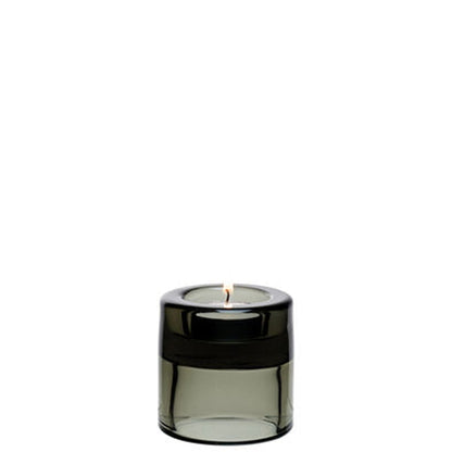 Utopia Black Double Ended Glass Tealight Holder 7cm Pack of 12