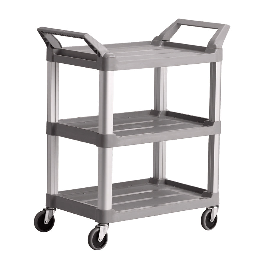 Trust 3 Tier Utility Trolley Off White Polypropylene 84.4x47.3x96.0 cm